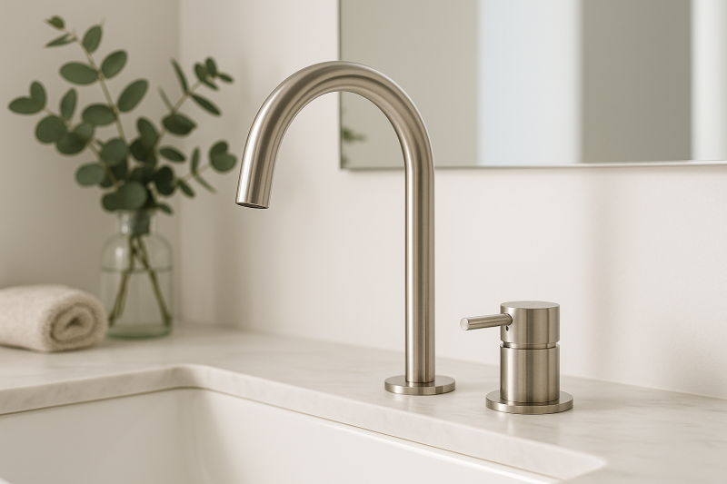 MURO TUA Robinet pentru chiuvetă cu 2 găuri, cromat, cu ieșire rotundă 1208972104